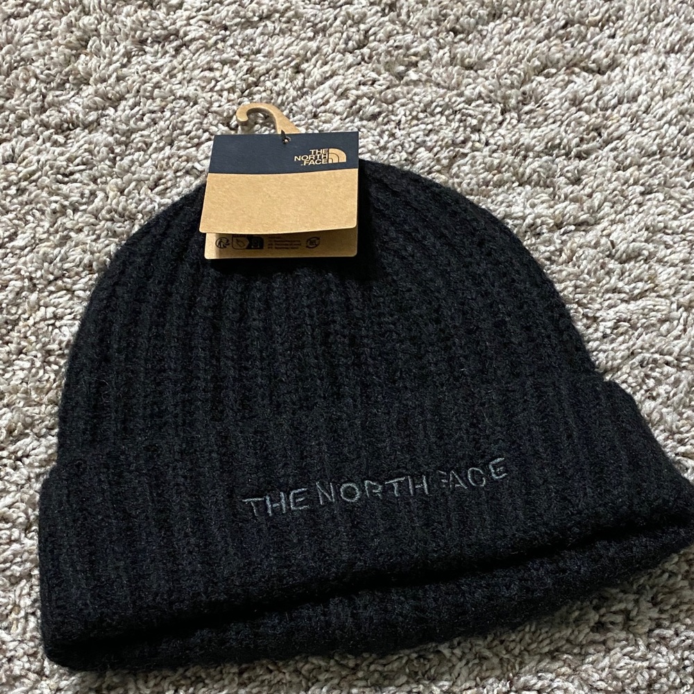 The North Face Men's Black Ribbed Beanie